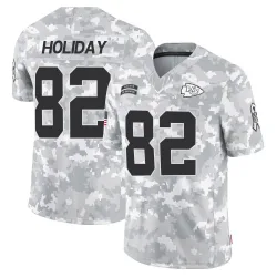 Kansas City Chiefs Youth Limited Arctic Camo 2024 Salute to Service Jersey (82 Jimmy Holiday)