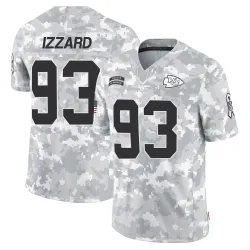 Kansas City Chiefs Youth Limited Arctic Camo 2024 Salute to Service Jersey (93 Coziah Izzard)