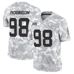 Kansas City Chiefs Youth Limited Arctic Camo 2024 Salute to Service Jersey (98 Janarius Robinson)