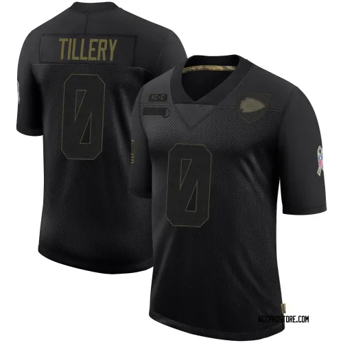 Kansas City Chiefs Youth Limited Black 2020 Salute To Service Jersey (0 Jerry Tillery)