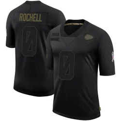 Kansas City Chiefs Youth Limited Black 2020 Salute To Service Jersey (0 Robert Rochell)