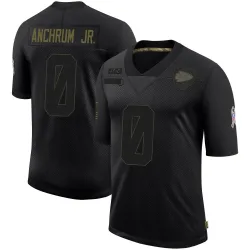 Kansas City Chiefs Youth Limited Black 2020 Salute To Service Jersey (0 Tremayne Anchrum Jr.)