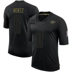 Kansas City Chiefs Youth Limited Black 2020 Salute To Service Jersey (11 Carson Wentz)