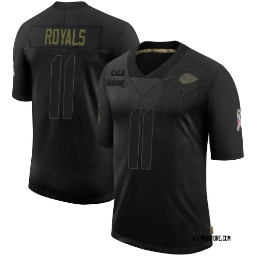 Kansas City Chiefs Youth Limited Black 2020 Salute To Service Jersey (11 Jalen Royals)