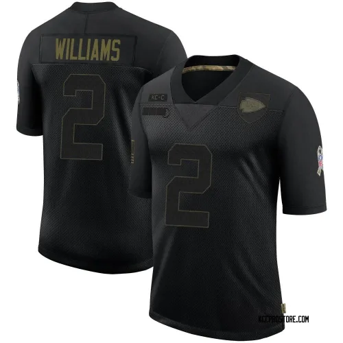 Kansas City Chiefs Youth Limited Black 2020 Salute To Service Jersey (2 Joshua Williams)