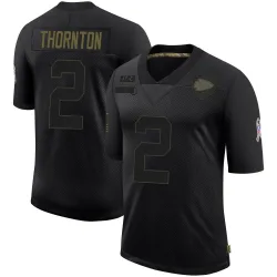 Kansas City Chiefs Youth Limited Black 2020 Salute To Service Jersey (2 Tyquan Thornton)