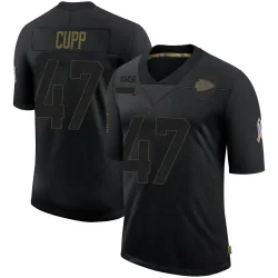 Kansas City Chiefs Youth Limited Black 2020 Salute To Service Jersey (47 Baylor Cupp)