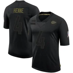 Kansas City Chiefs Youth Limited Black 2020 Salute To Service Jersey (4 Chad Henne)