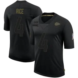 Kansas City Chiefs Youth Limited Black 2020 Salute To Service Jersey (4 Rashee Rice)