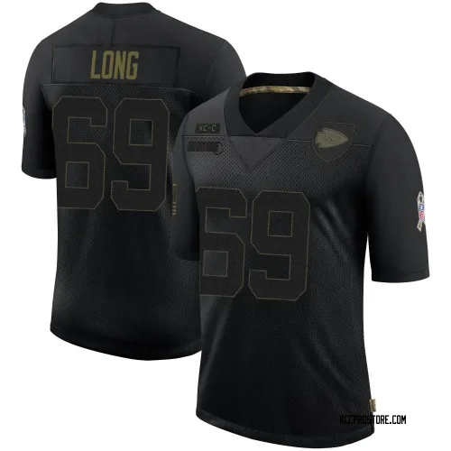 Kansas City Chiefs Youth Limited Black 2020 Salute To Service Jersey (69 Kyle Long)