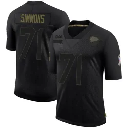 Kansas City Chiefs Youth Limited Black 2020 Salute To Service Jersey (71 Josh Simmons)