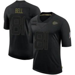 Kansas City Chiefs Youth Limited Black 2020 Salute To Service Jersey (81 Blake Bell)