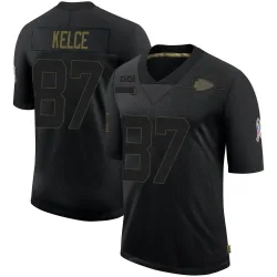 Kansas City Chiefs Youth Limited Black 2020 Salute To Service Jersey (87 Travis Kelce)