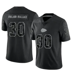Kansas City Chiefs Youth Limited Black Reflective Jersey (30 Christian Roland-Wallace)