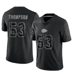 Kansas City Chiefs Youth Limited Black Reflective Jersey (53 BJ Thompson)