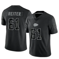 Kansas City Chiefs Youth Limited Black Reflective Jersey (61 Austin Reiter)
