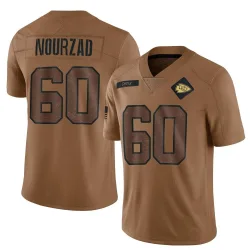 Kansas City Chiefs Youth Limited Brown 2023 Salute To Service Jersey (60 Hunter Nourzad)