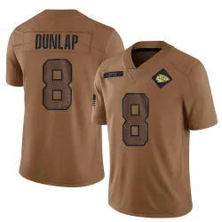 Kansas City Chiefs Youth Limited Brown 2023 Salute To Service Jersey (8 Carlos Dunlap)