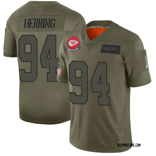 Kansas City Chiefs Youth Limited Camo 2019 Salute to Service Jersey (94 Malik Herring)