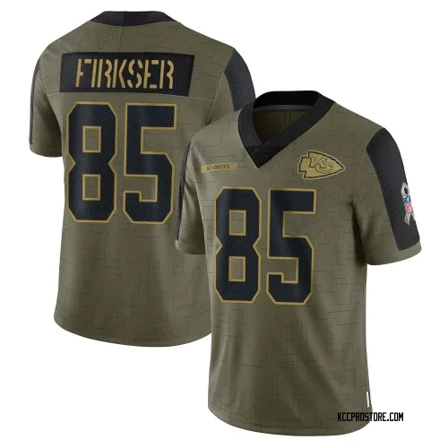 Kansas City Chiefs Youth Limited Olive 2021 Salute To Service Jersey (85 Anthony Firkser)
