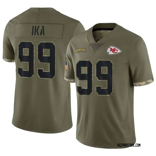 Kansas City Chiefs Youth Limited Olive 2022 Salute To Service Jersey (99 Siaki Ika)