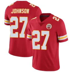 Kansas City Chiefs Youth Limited Red Team Color Vapor Untouchable Jersey (27 Larry Johnson)