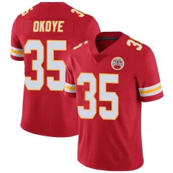 Kansas City Chiefs Youth Limited Red Team Color Vapor Untouchable Jersey (35 Christian Okoye)