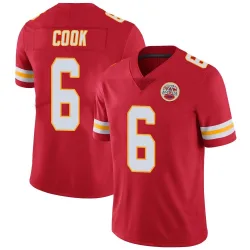 Kansas City Chiefs Youth Limited Red Team Color Vapor Untouchable Jersey (6 Bryan Cook)