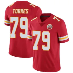 Kansas City Chiefs Youth Limited Red Team Color Vapor Untouchable Jersey (79 Nick Torres)