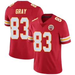 Kansas City Chiefs Youth Limited Red Team Color Vapor Untouchable Jersey (83 Noah Gray)