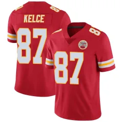 Kansas City Chiefs Youth Limited Red Team Color Vapor Untouchable Jersey (87 Travis Kelce)