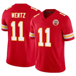 Kansas City Chiefs Youth Limited Red Vapor F.U.S.E. Jersey (11 Carson Wentz)