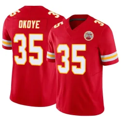 Kansas City Chiefs Youth Limited Red Vapor F.U.S.E. Jersey (35 Christian Okoye)