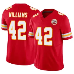Kansas City Chiefs Youth Limited Red Vapor F.U.S.E. Jersey (42 Major Williams)