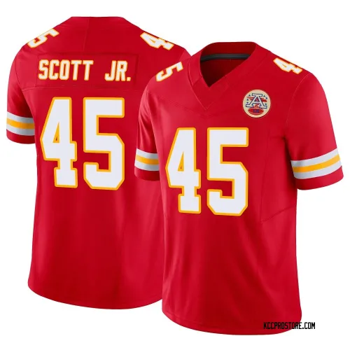 Kansas City Chiefs Youth Limited Red Vapor F.U.S.E. Jersey (45 Eric Scott Jr.)