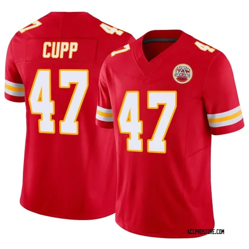 Kansas City Chiefs Youth Limited Red Vapor F.U.S.E. Jersey (47 Baylor Cupp)