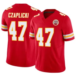 Kansas City Chiefs Youth Limited Red Vapor F.U.S.E. Jersey (47 Eddie Czaplicki)