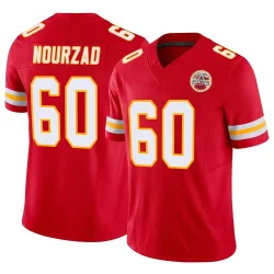 Kansas City Chiefs Youth Limited Red Vapor F.U.S.E. Jersey (60 Hunter Nourzad)