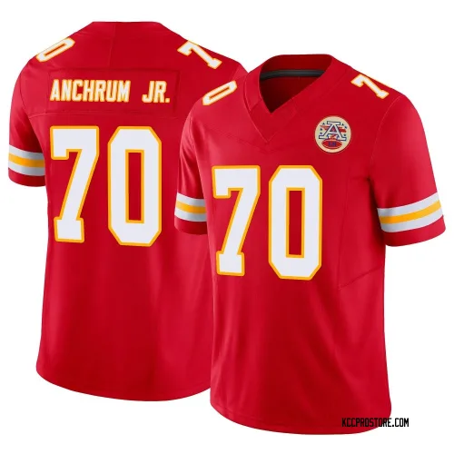 Kansas City Chiefs Youth Limited Red Vapor F.U.S.E. Jersey (70 Tremayne Anchrum Jr.)