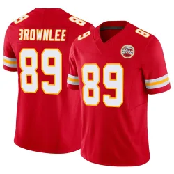 Kansas City Chiefs Youth Limited Red Vapor F.U.S.E. Jersey (89 Jason Brownlee)
