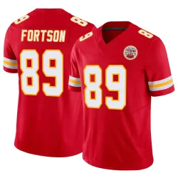 Kansas City Chiefs Youth Limited Red Vapor F.U.S.E. Jersey (89 Jody Fortson)
