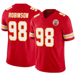 Kansas City Chiefs Youth Limited Red Vapor F.U.S.E. Jersey (98 Janarius Robinson)