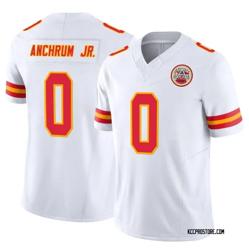 Kansas City Chiefs Youth Limited White Vapor F.U.S.E. Jersey (0 Tremayne Anchrum Jr.)