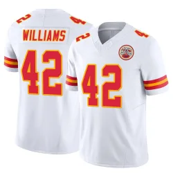 Kansas City Chiefs Youth Limited White Vapor F.U.S.E. Jersey (42 Major Williams)