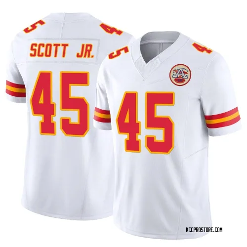 Kansas City Chiefs Youth Limited White Vapor F.U.S.E. Jersey (45 Eric Scott Jr.)