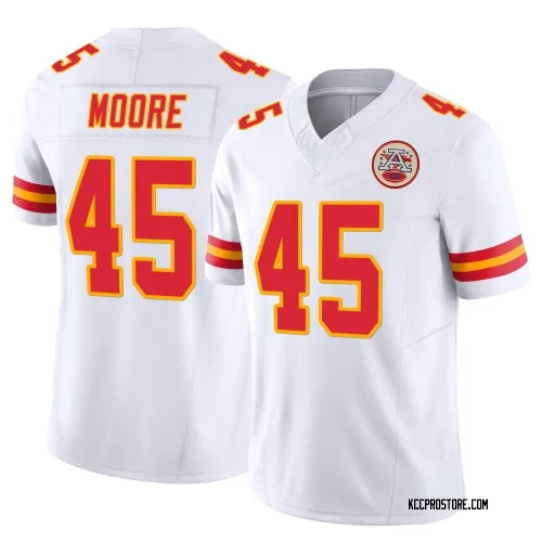 Kansas City Chiefs Youth Limited White Vapor F.U.S.E. Jersey (45 Isaiah Moore)
