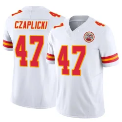 Kansas City Chiefs Youth Limited White Vapor F.U.S.E. Jersey (47 Eddie Czaplicki)