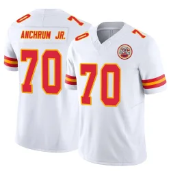 Kansas City Chiefs Youth Limited White Vapor F.U.S.E. Jersey (70 Tremayne Anchrum Jr.)