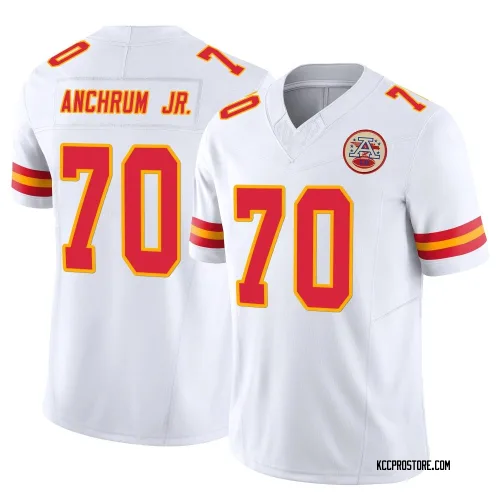 Kansas City Chiefs Youth Limited White Vapor F.U.S.E. Jersey (70 Tremayne Anchrum Jr.)