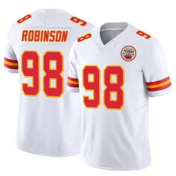 Kansas City Chiefs Youth Limited White Vapor F.U.S.E. Jersey (98 Janarius Robinson)